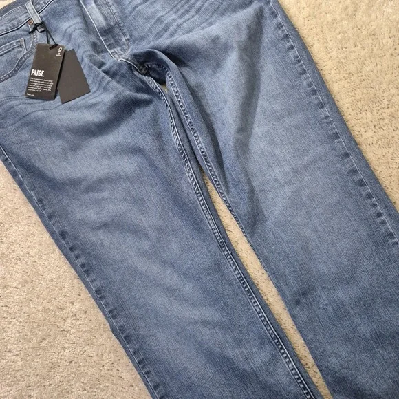 Paige Federal Jeans Mens ACTUAL 38x34 Slim Straight Stretch Comfort Casual New